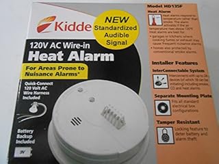 Kidde HD135F Fyrnetics Hardwire Heat Detector with Battery Backup by Kidde