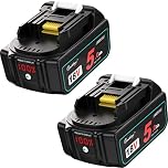 2X Waitley BL1850B 18V 5.0Ah Battery Compatible with Makita 18V Power Tools