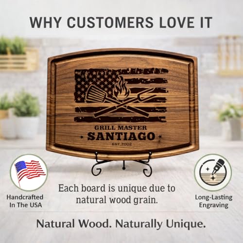 Tabla de cortar personalizada para regalo de Día del Padre miniatura 3