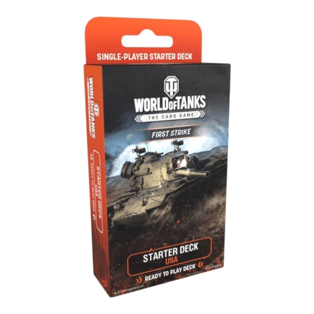 Archon Studio World of Tanks Card Game - First Strike Starter Deck - Fast-paced Strategy Card Game with Deck-buidling Elements for 2 Players, for Ages 14 Years + (USA)