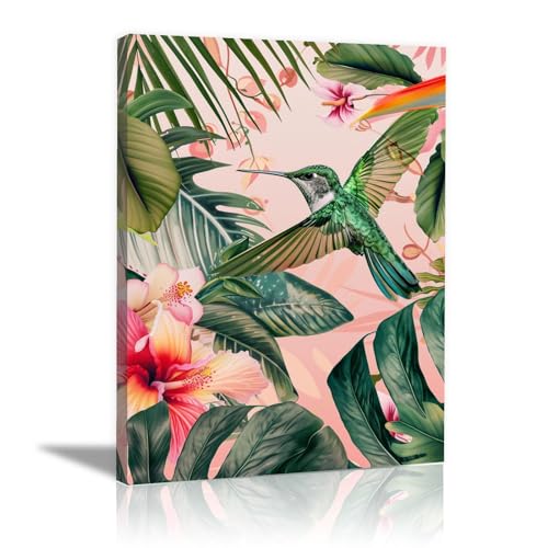 Peinture d'oiseau moderne pour décoration murale de salon contemporain