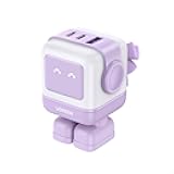 Uno 65W USB C Charging Block Nexode 3-Port GaN Charger Compact Fast USB C Power Adapter for MacBook Pro/Air, XPS 13, Note 20/10+, iPhone 17/16, Galaxy S25/S24, Steam Deck, ROG Ally(Purple)