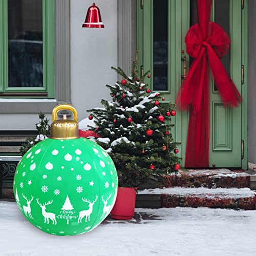 Snapklik.com : AirSwim Light Up PVC Inflatable Christmas Ball, 24 Inch ...