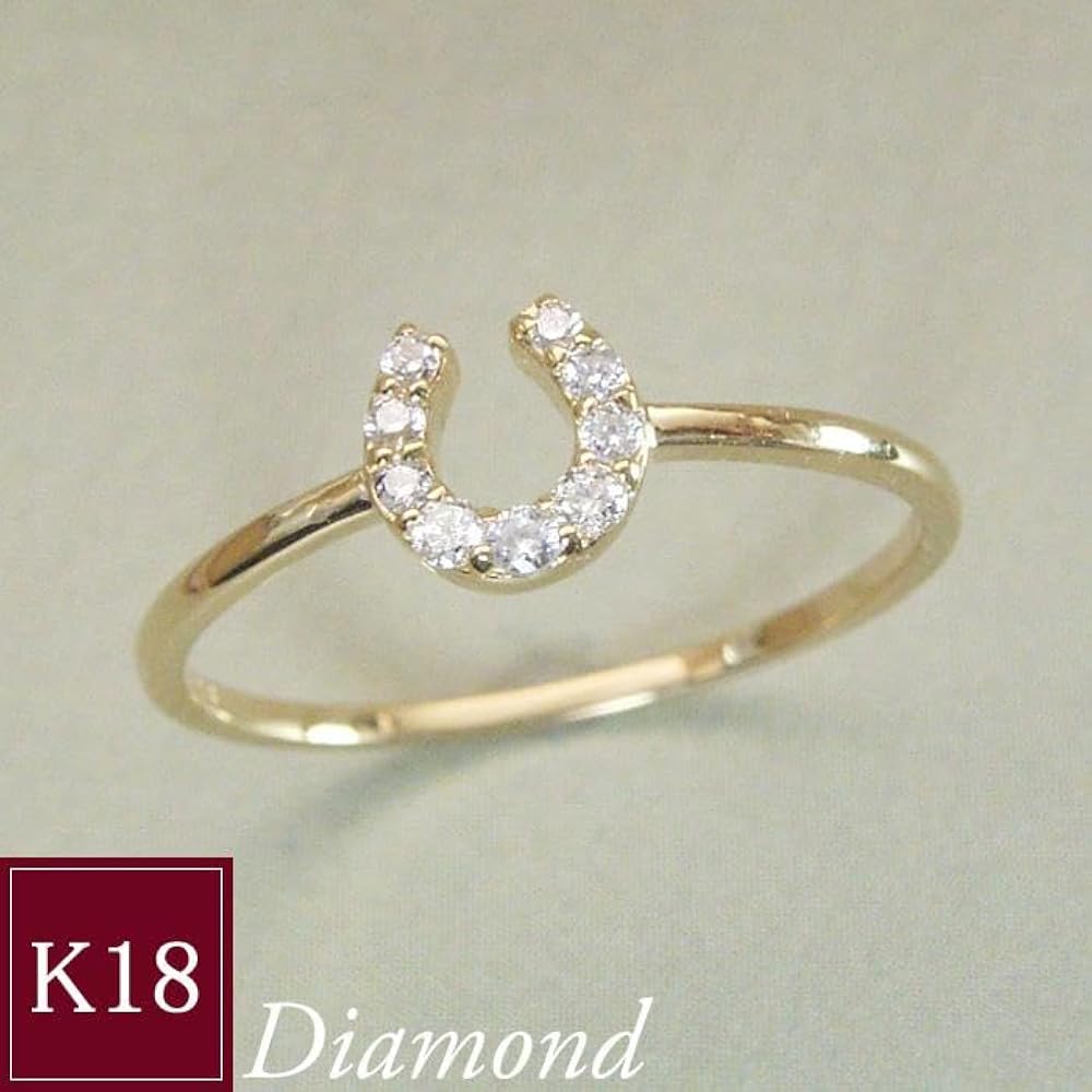Amazon | [ヴィーナス ジュエリー] 指輪 リング k18 18金 K18