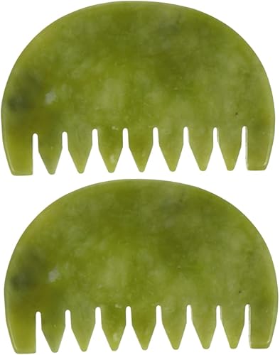 2 unids peine de masaje raspado tabla de masaje herramienta facial cuero cabelludo Gua Sha peine herramientas de mano Gua Sha peine pelo peine