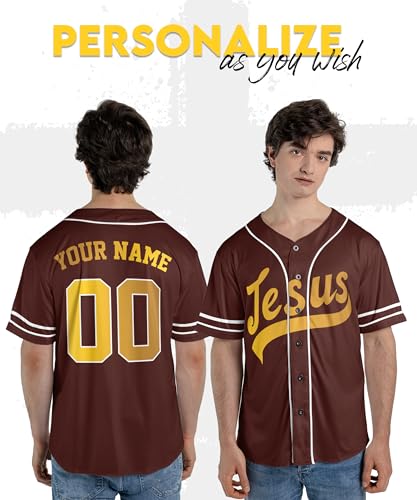 Camisetas personalizadas religiosas de béisbol - Jesús - Uniformes deportivos de fe personalizados para hombres, mujeres, niñas y niños miniatura 2