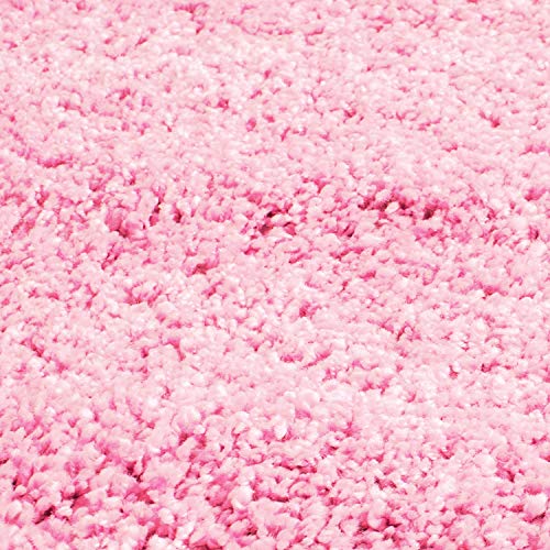 Image of Modern Micro Fiber Rug /Carpet for Hall, Bedroom, Kichen, Kids Room, Baby Room Etc.Color-Pink Size 4x6 feet