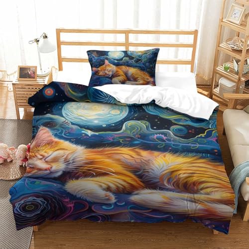 Housse de couette haute qualité Le Chaton lit simple ultra douce - 2