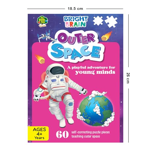 Image of Bright Brain Solar System Round Floor Puzzle for Kids, 60 Pieces, Outer Space Planets Educational Toy, Montessori Learning Gift for Preschoolers Boys Girls Ages 3 to 6