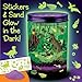Creativity for Kids Grow N Glow Dinosaur Terrarium Kit | Create, Plant & Grow a Prehistoric Habitat | DIY Terrarium Kit with Glow-in-The-Dark Stickers & Dino Toys | STEM Science Kit (Ages 6+)