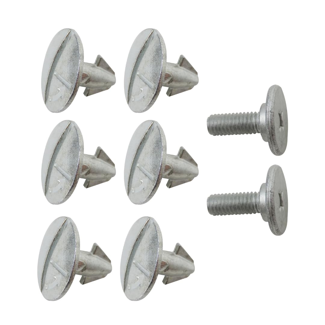 BGEHHCY 6 Pack 90674-TY2-A01 Lower Engine Cover Pin Screws with 2 Pack 90105-TBA-A00 Radiator Support Splash Shield Bolts Compatible for Honda CR-V