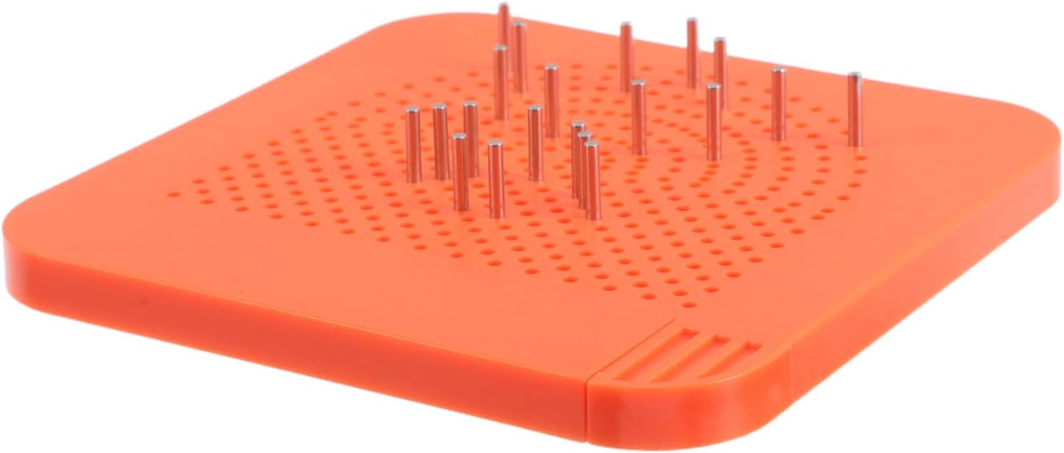FONDOTIN Quilling Board Tool for DIY Crafts and Jewelry Making Orange Winding Tool for Handmade Paper Folding and Creative Design