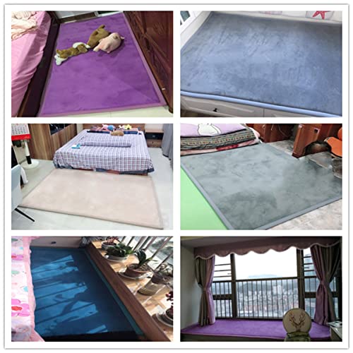 Xpnit Grote kruipmat voor baby's, koraal fluwelen vloerkleed, antislip, dikke babyspeelmat voor baby, peuters, kinderen, studeerkamer tapijt (90 x 200 cm x 2 cm, grijs) - Afbeelding 8