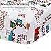 Baby Boy Fitted Crib Sheet Choo Choo Train, 100% Soft Breathable Microfiber Baby Sheet, Fits Standard Size Crib Mattress 28in x 52in, Nursery Sheet