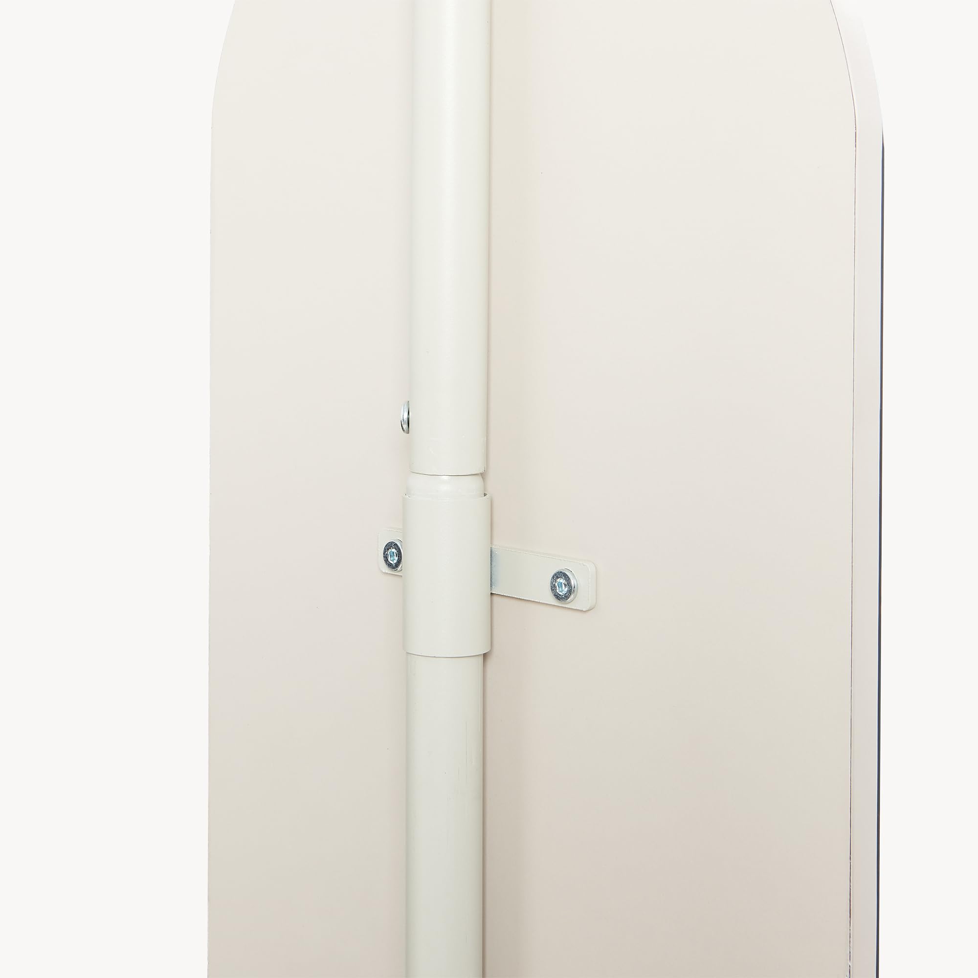 [en.casa] Garderobenständer Vamn Kleiderständer 167 x 80 x 35 cm Flurgarderobe mit Spiegel Standgarderobe für Flur Schlafzimmer Ankleide freistehend Metall Sandfarben