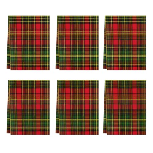 Torchons de cuisine absorbants linge de maison microfibre rouge
