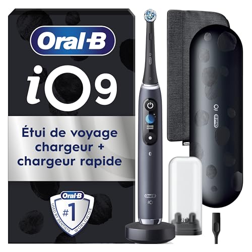 Oral-B iO 9 Brosse À Dents Électrique Noire Pour Adultes, Édition Spéciale, 7 Modes De Brossage...