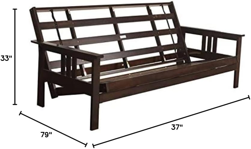 Kodiak Futons Monterey Futon Frame, No Drawers, Espresso