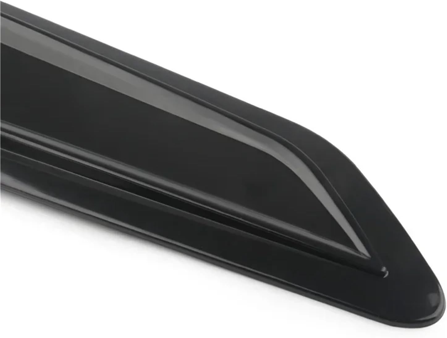 Universal ABS Plastic Car Air Intake Scoop Bonnet Hood Vent Front Hood Vent Decorate Compatible with Ford Audi Honda Panel Trim 2pcs(Carbon Fiber Look)