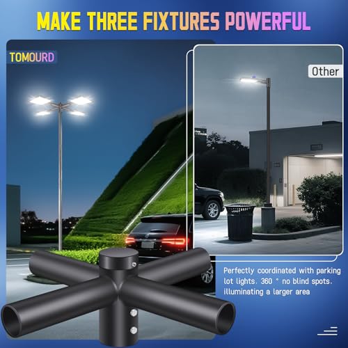 Tomourd Quad 90°Mounting Bracket,with 2-3/8"4 Light Arm Tenon Adapter by Tomourd - Used condition - Image 6