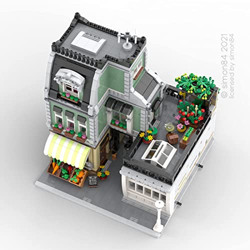 SPLD Modular House Baustein, Technologie MOC-29962 Europäische Kirche Straßenansicht Architektur Modell, 2200… – Bild 5