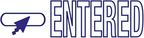 Miniatura 2 de ACCU-STAMP2 Sello de mensaje con obturador, 1 color, ENTERED, impresión de 1-5/8" x 1/2", pretinta, tinta azul (035614)