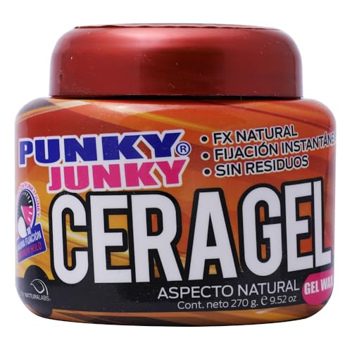 Fijadores Y Modeladores, Music Punky Junky Cera Gel Natural para Cabello, 270 g