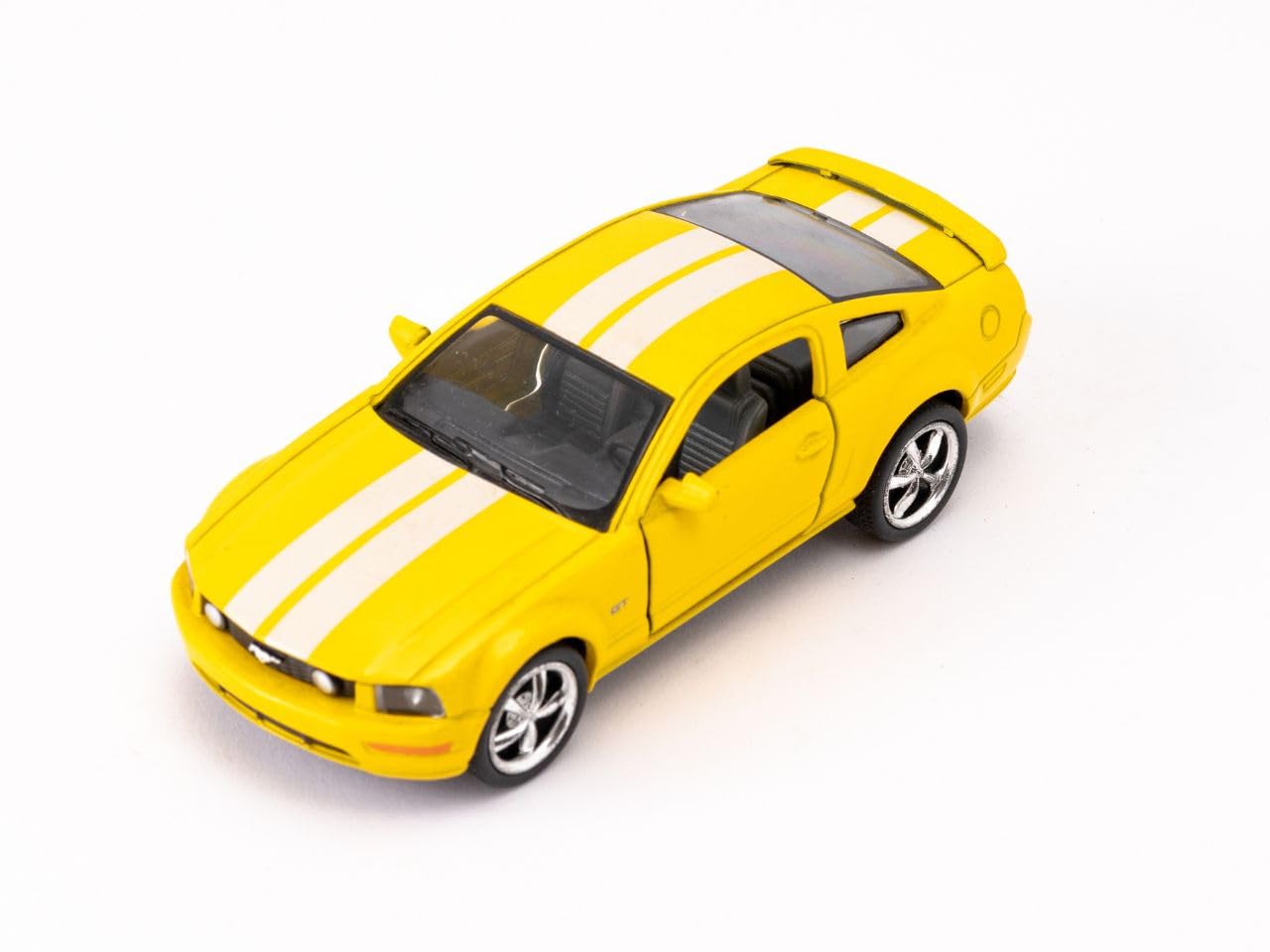 Easy Toys Model Car Compatible with Ford Mustang GT 2006. Scale Toy Car with Opening Doors. Car modeling. (Yellow)
