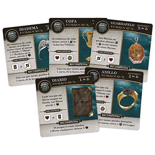 USAopoly Harry Potter Hogwarts Battle, Juego de Mesa Cooperativo, De 2 a 4 Jugadores, Español