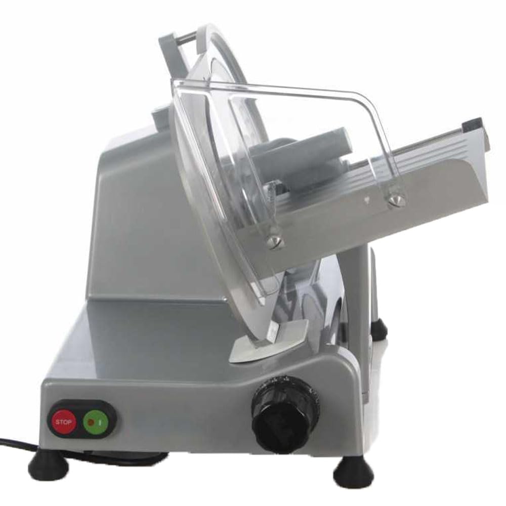 Affettatrice elettrica professionale lama 25 temperata GP250 140w affettare in casa carni verdure pane formaggi (Grigio)