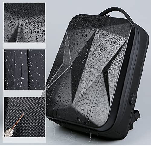 Elsegeod Anti Theft Hard Shell Laptop Backpack Waterproof Computer Backpack With Usb Charging Port 17 Inch Gaming Business Backpack For Men Women，Black #TOP5