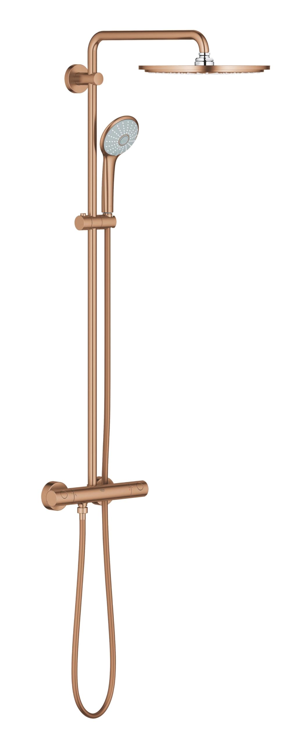 Grohe Euphoria 310 prysznic system THM szczotkowany ciepły zachód słońca