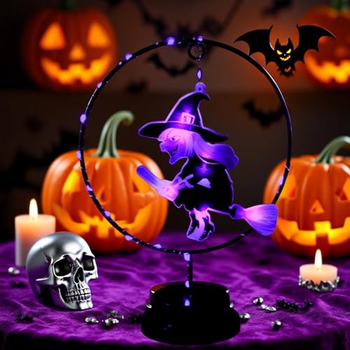 Lampe de sorcière d'Halloween pour créer une ambiance mystique au salon