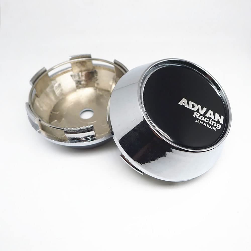 SLURF4pcs Car Hub Wheel Centre Caps for Advan Racing 69mm 65mm Caps Hub Center Replacement Part Protectors Accessories,F