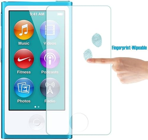 Miniatura 7 de Protector de pantalla ultrafino 9H de vidrio templado para iPod Nano 7 8 8 8G LCD Protector de pantalla, a prueba de golpes y arañazos (funda