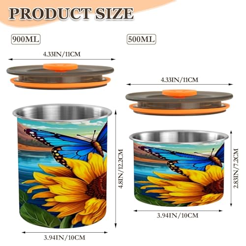 Envase Hermético de Acero Inoxidable para Café 500 ml miniatura 2