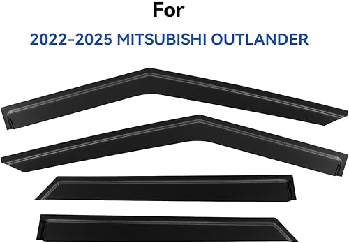 Miniatura 827 de Visores protectores de lluvia para ventana, deflectores de viento de canal exterior