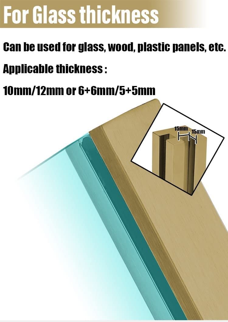 Paletti per ringhiera in acciaio inossidabile per ringhiera in vetro – il Baluster Pole per portico, villa e scale (palo angolare, 60 cm)
