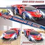 Growsland Remote Control Car for Kids, RC Cars for Boys Kids 1:18 Electric Vehicle Toy Car Hobby Racing Car Toys with Lights & Controller, Birthday Gift for 3 4 5 6 7 8 9 Year Old Boys Girls - Image 4