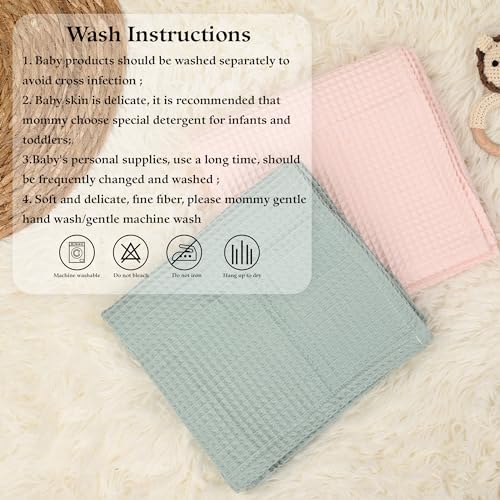 BJZLWJ Personalized Baby Blanket, Custom Embroidered Blanket with Name, Cotton Baby Bath Towel, 40 * 30inch, Handmade Nursery Blankets, Newborn Baby Gifts for Boy/Girl, Birthday2