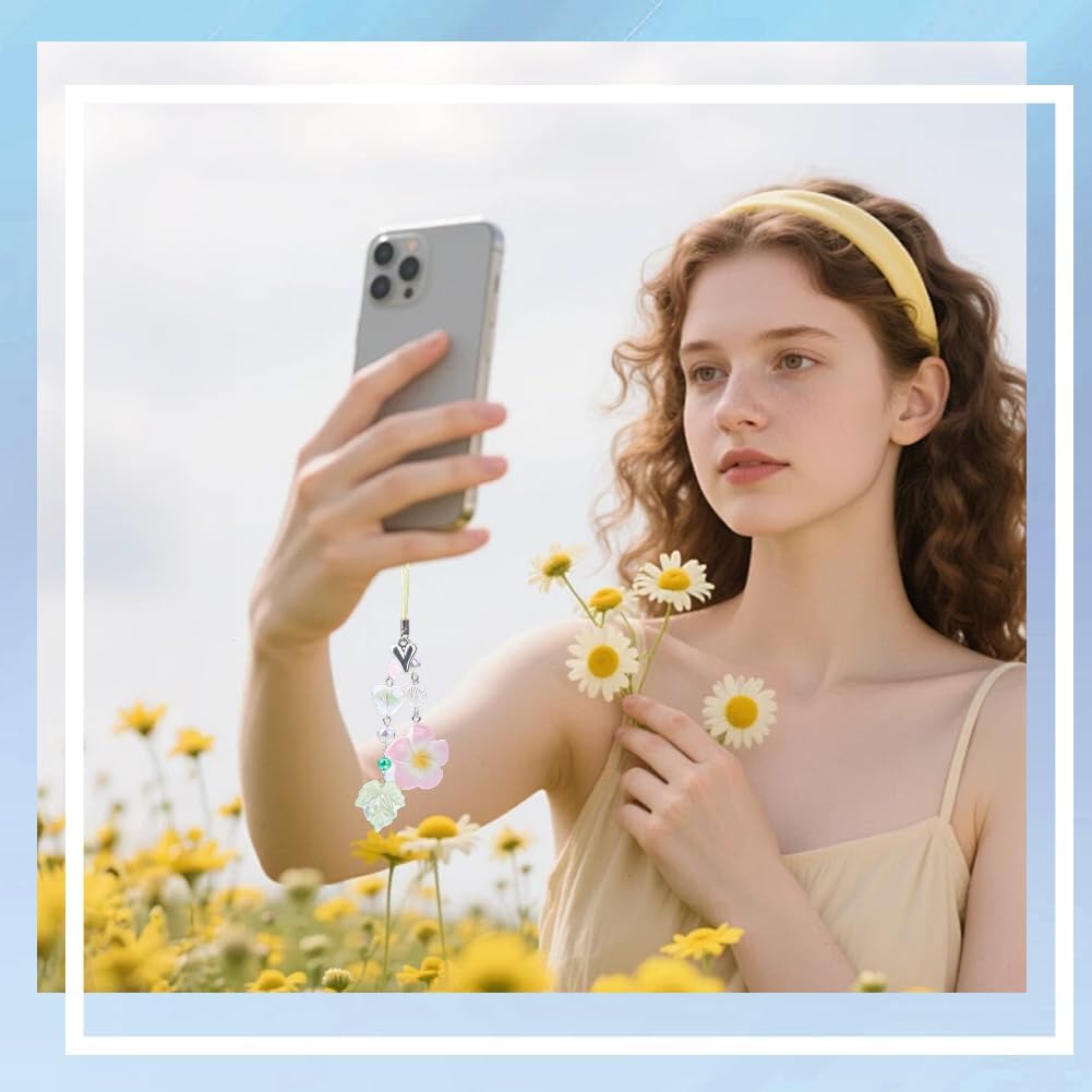 30Pcs 7 Colors Opaque Resin Flower Charms Assorted Flower Resin Pendants Floral Dangle Charms for DIY Necklace Bracelet Earring Craft Jewelry Making with Platinum Iron Loop - Image 6