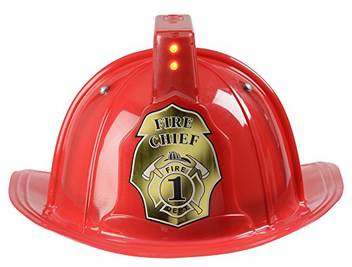 Personalized Light up Firefighter Helmet Red