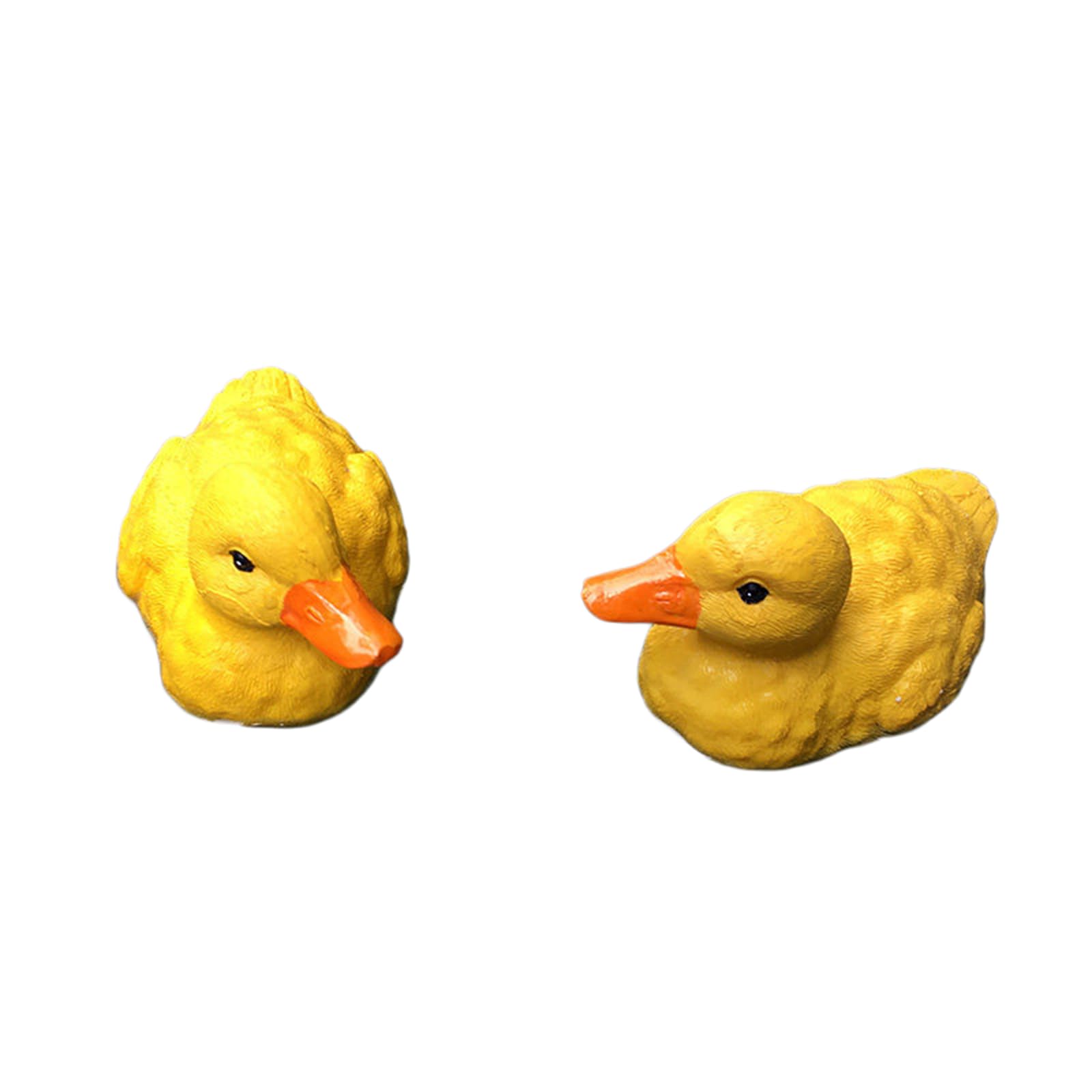 YXCQHZM 1 Pair Artificial Floating Duck Ornament Cute Resin Duck Outdoor Statue for Outdoor Yard Lawn Garden Decorations Gifts (B)