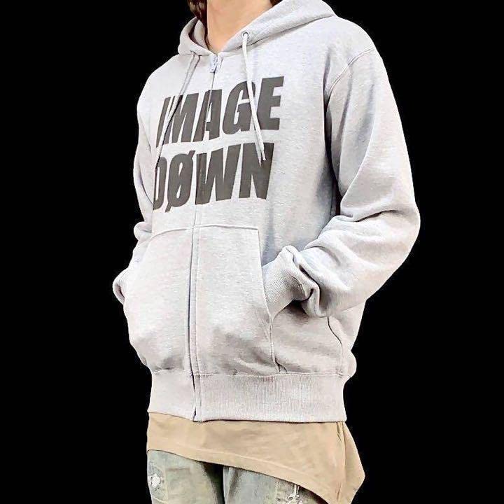 Amazon.co.jp: Jロック ボウイ BOOWY IMAGE DOWN ジップアップ