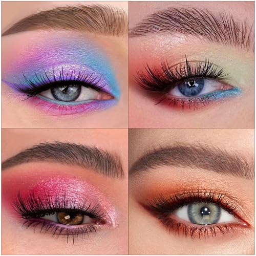 Eyes Cream Eyeshadow Palette, 18 Shades Colorful Eye Shadow Pallets for Women Highly Pigmented Long Lasting - Image 3
