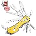 Multi Function Knife 11-in-1 with Corkscrew and Scissors - Utility Tool, Good for Camping, Hunting, Survival, Hiking and Outdoor Activities - Grand Way 100015