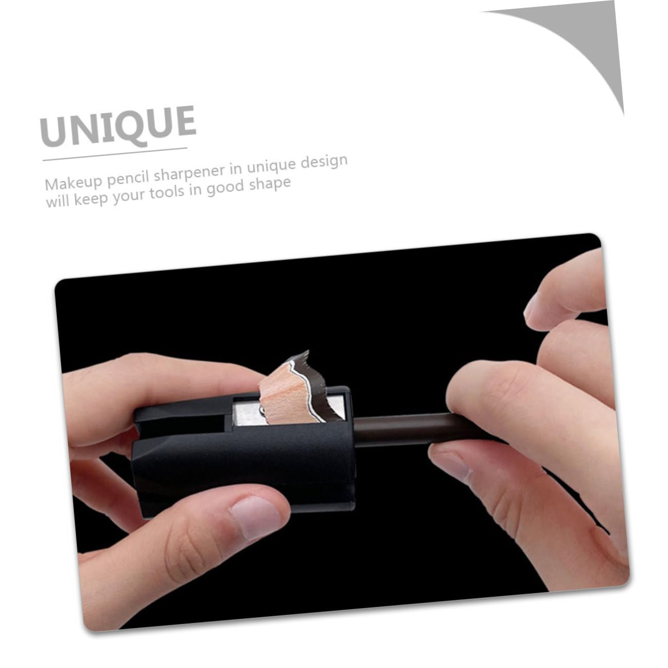 4 Stück Augenbrauenspitzer Bleistiftspitzer Für Frauen Augenbrauen-make-up Anspitzer Für Make-up-stifte Bleistiftschärfer Machen Kosmetik Make-up- Gesicht Saigang Black