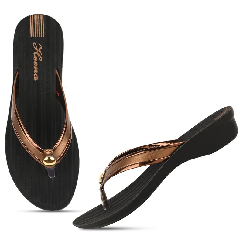 Women's Slippers | Stylish & Comfortable Flip-Flop Slippers for Women | PU Sole Material | Durable & Lightweight Woman Chappal for Daily Use (1355)-image-17