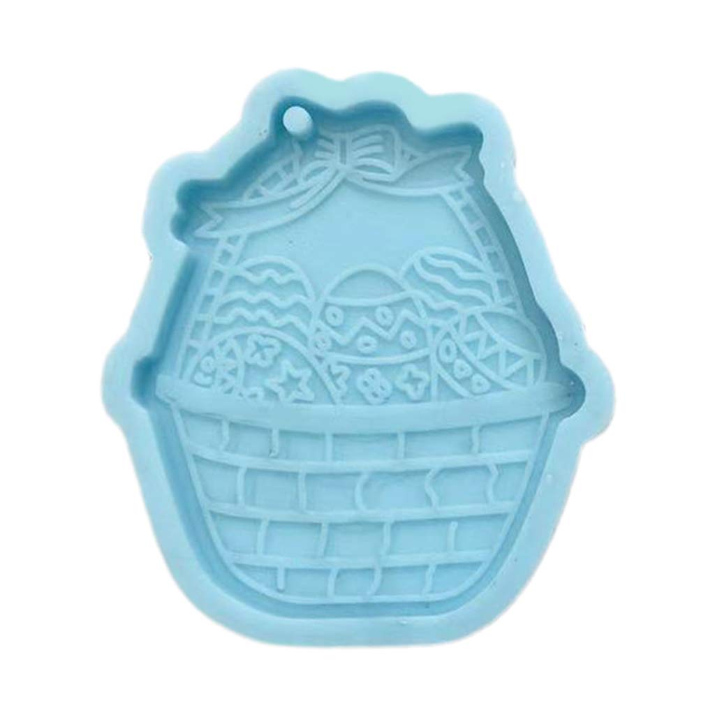 for Creative Easter Bunny Egg Dinosaur Owl Keychain Resin Mold DIY Crafts Easter Rabbit Carrots Pendant Silicone Mould,Resin Coaster Kit