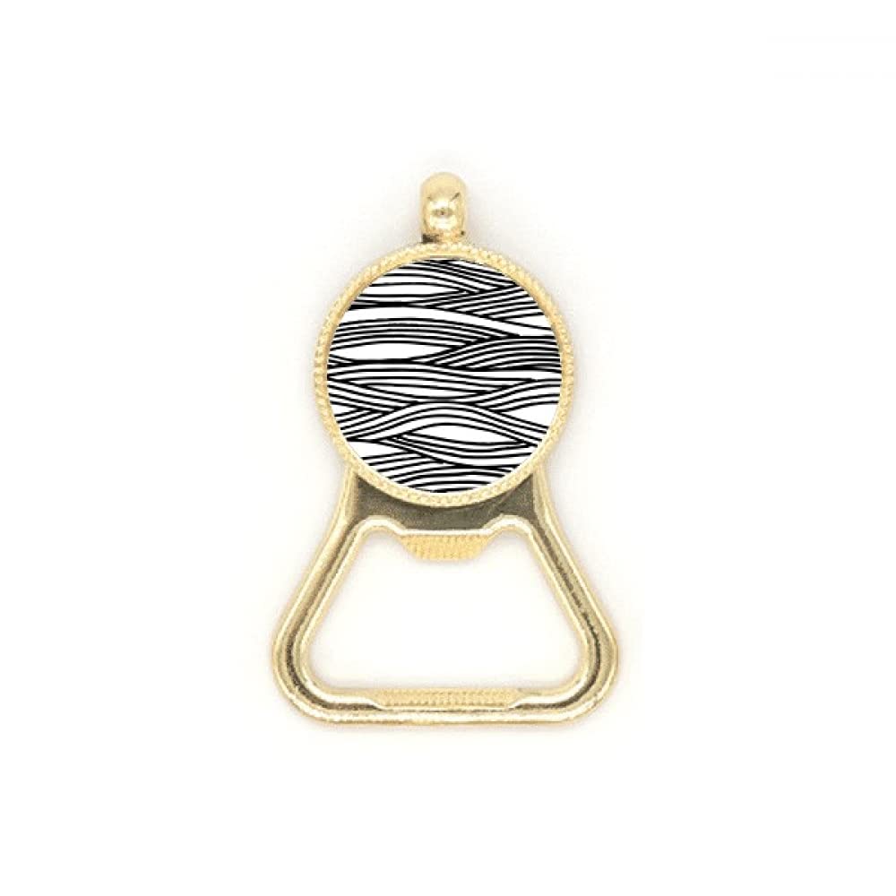 Décapsuleur bière acier inoxydable Woodcut motif ligne de peinture, le cadeau idéal pour homme
